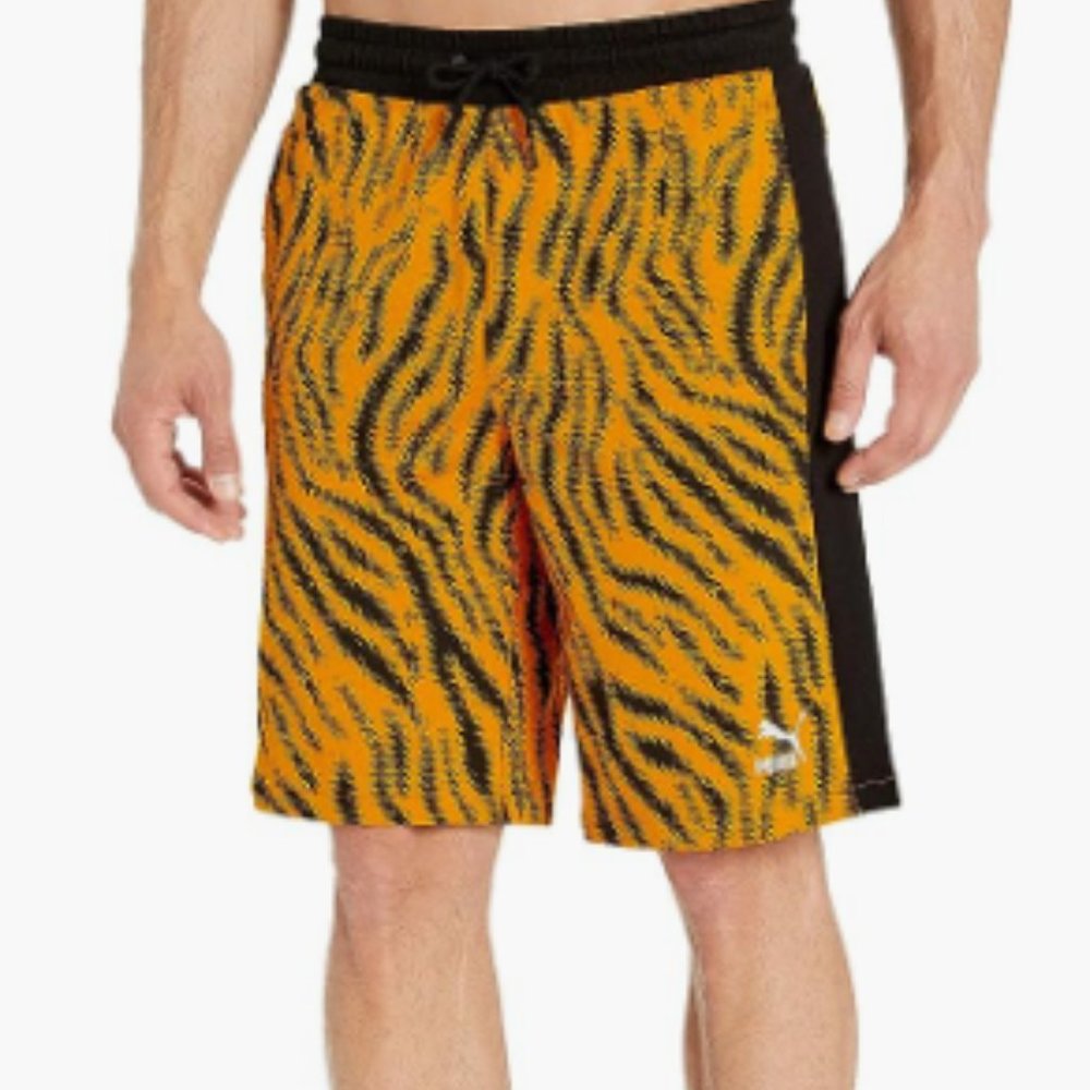 Puma Men's Wild Pack All Over Print Shorts,  SIZE LARGE